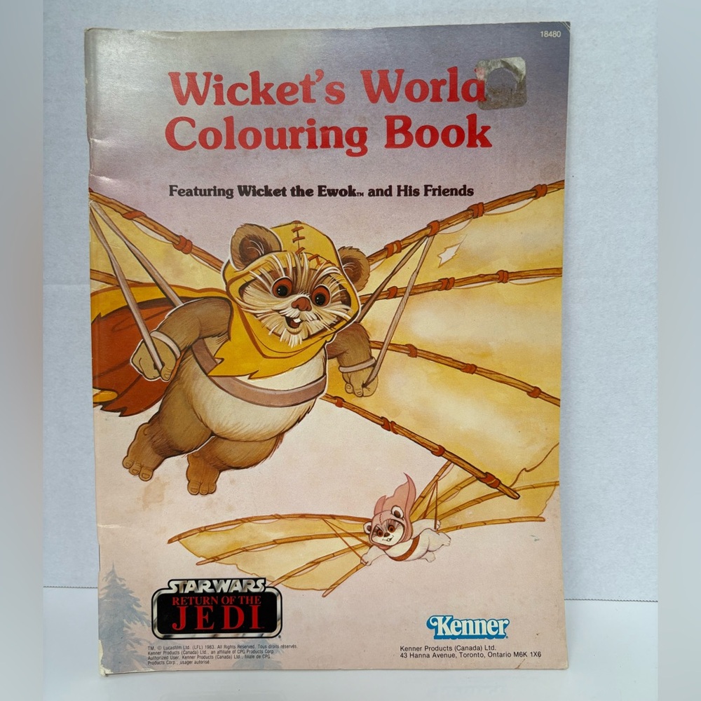Vintage Star Wars Wicket’s World Colouring Book (1983 Kenner) – Ewok Collectible